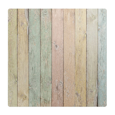 Podkładka pod krzesło obrotowe Pastelowe deski pionowe