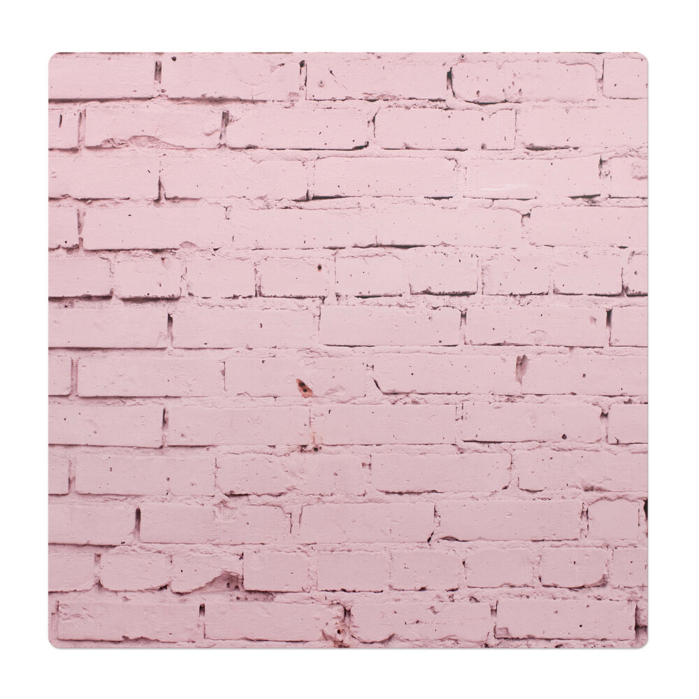 Mata na podłogę pod krzesło Pastelowa ściana cegieł