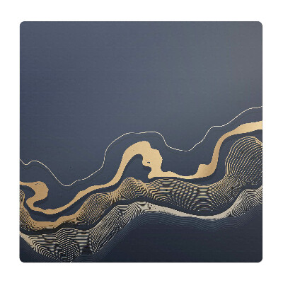 Mata pod krzesło do biura Fale abstrakcji