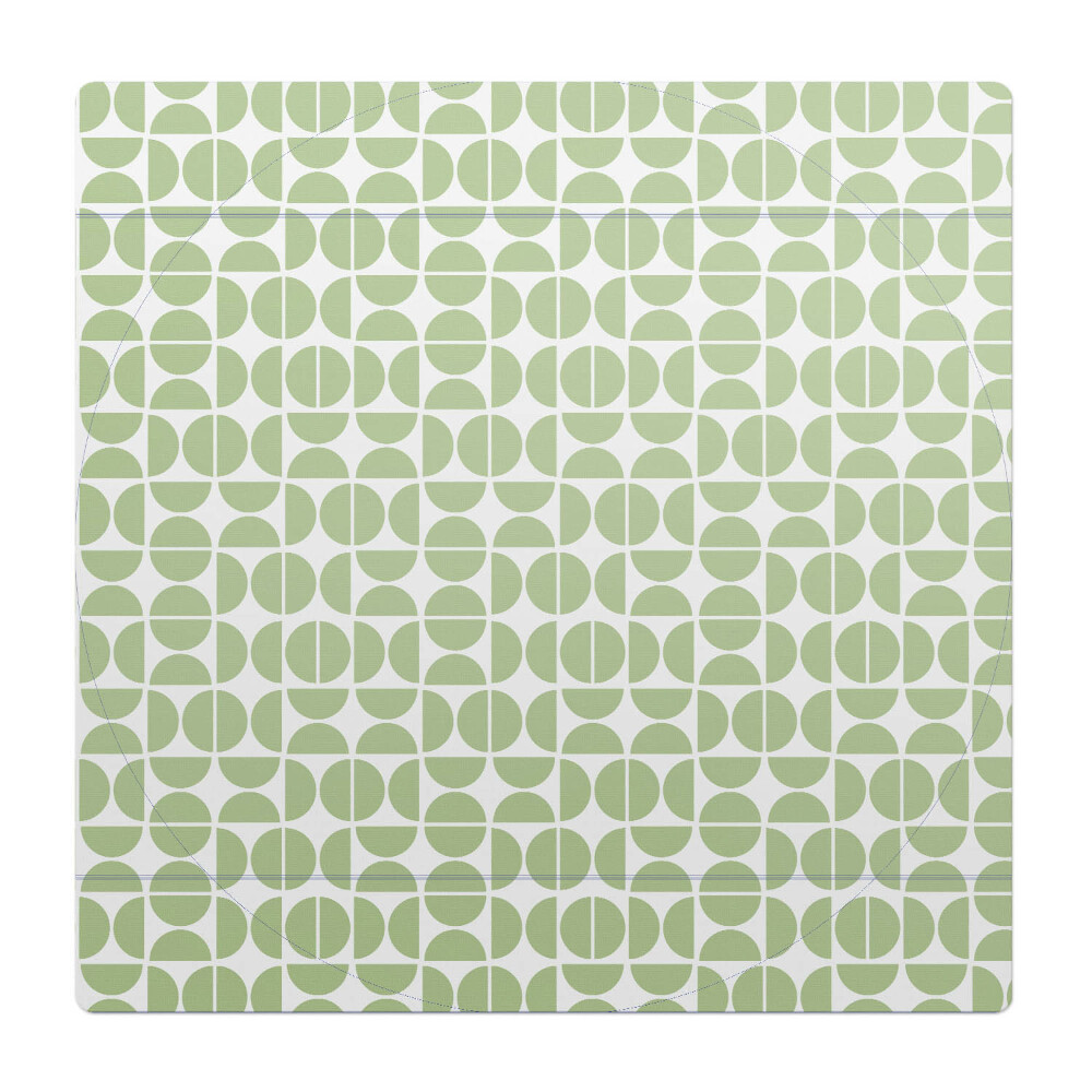 Mata pod fotel ochrona paneli Geometryczny wzór retro