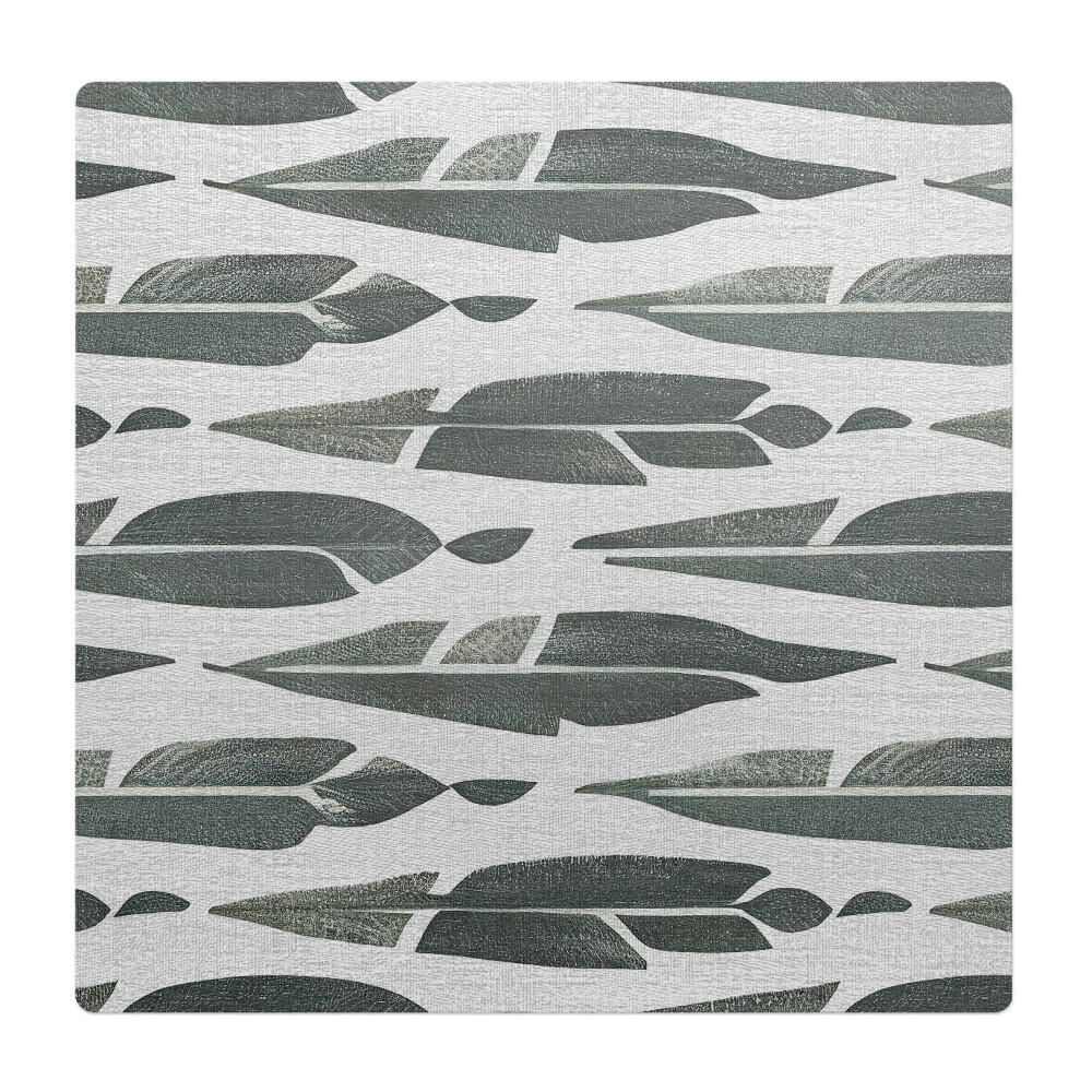 Mata pod fotel ochrona paneli Abstrakcyjne liście