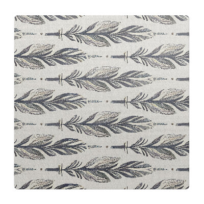 Podkładka pod krzesło obrotowe Pióra w układzie poziomym