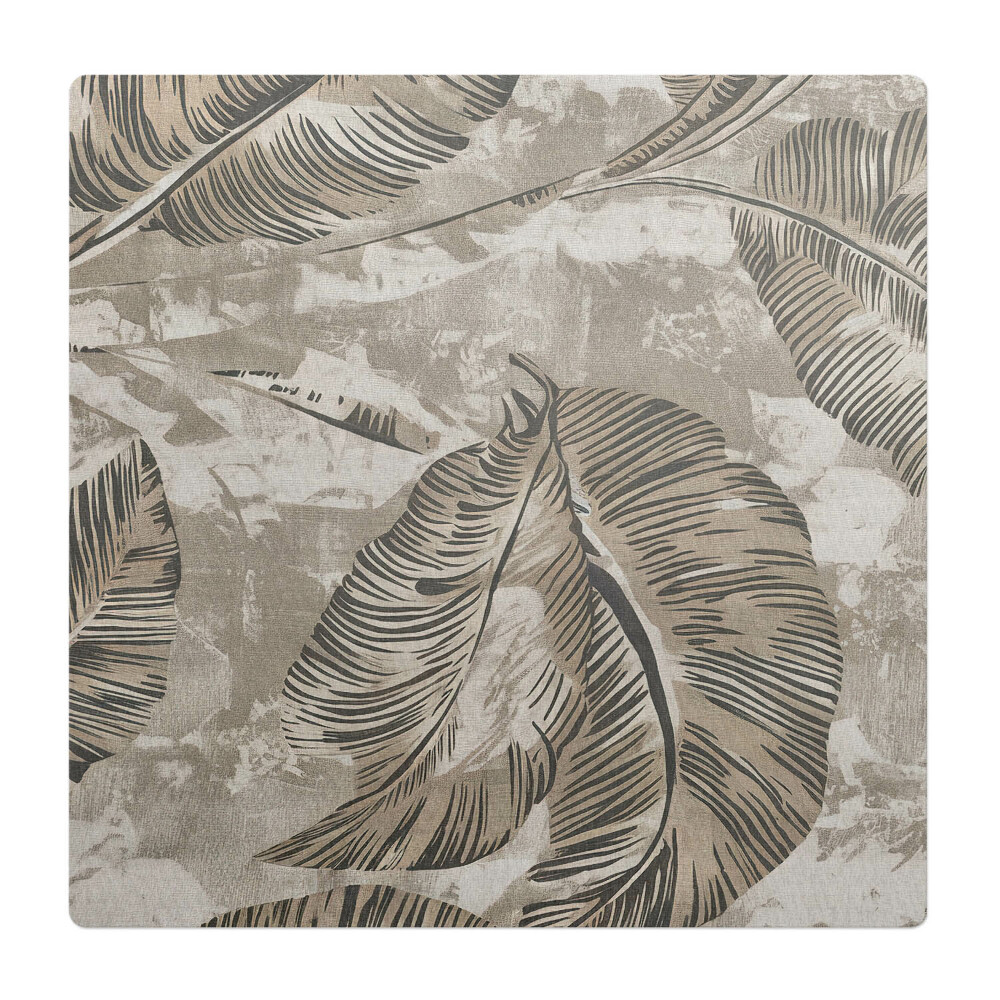 Podkładka pod krzesło obrotowe Liście na płótnie