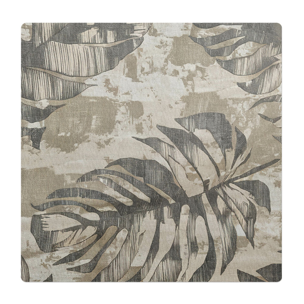 Podkładka pod krzesło obrotowe Liście na tle abstrakcji