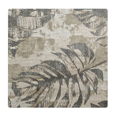 Podkładka pod krzesło obrotowe Liście na tle abstrakcji