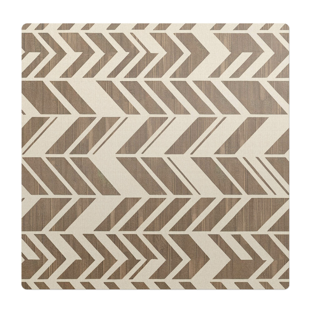 Podkładka pod krzesło obrotowe Geometryczny wzór retro