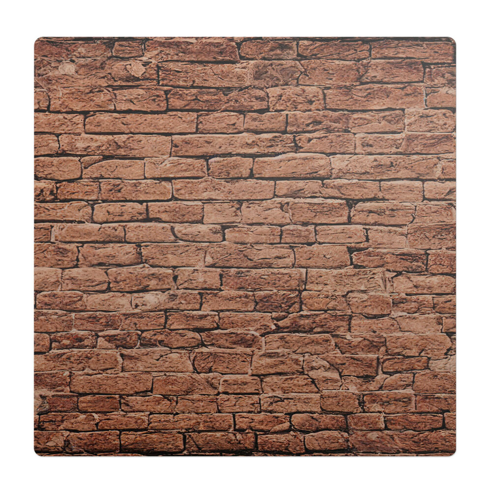 Podkładka pod krzesło obrotowe Ceglana ściana retro