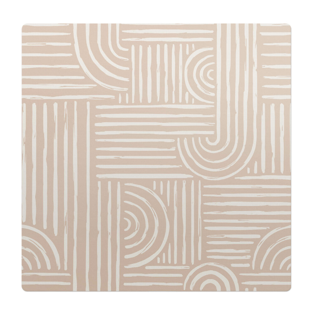 Mata pod krzesło do biura Geometryczne linie