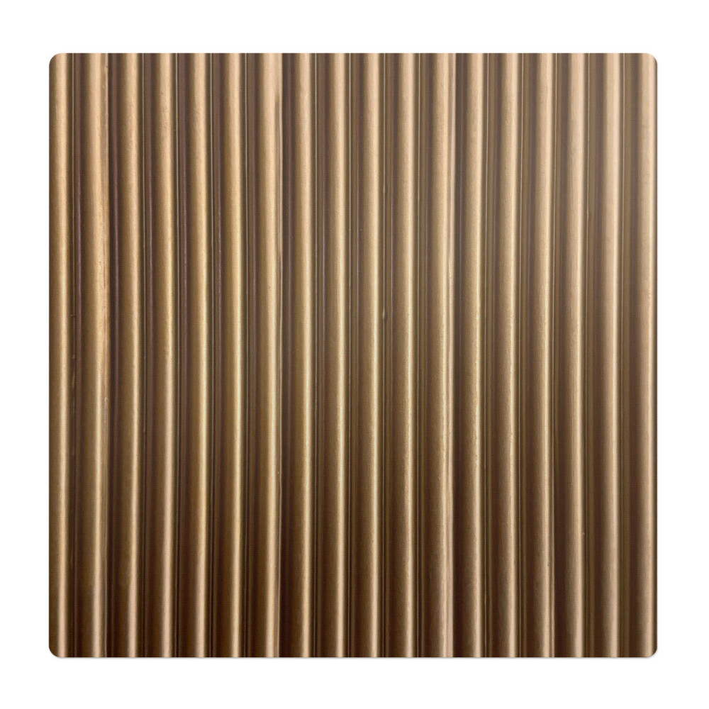 Mata na podłogę pod krzesło Metalowe prążki