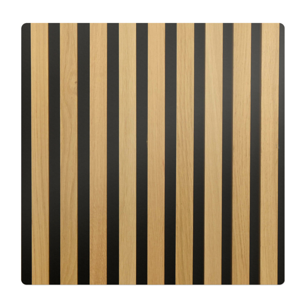 Mata na podłogę pod krzesło Pionowe pasy drewna