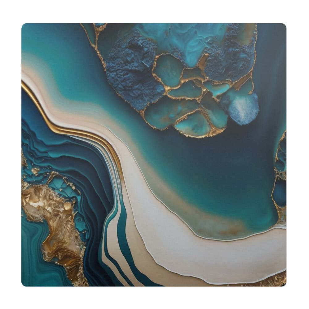 Mata pod krzesło do biura Abstrakcyjna fala