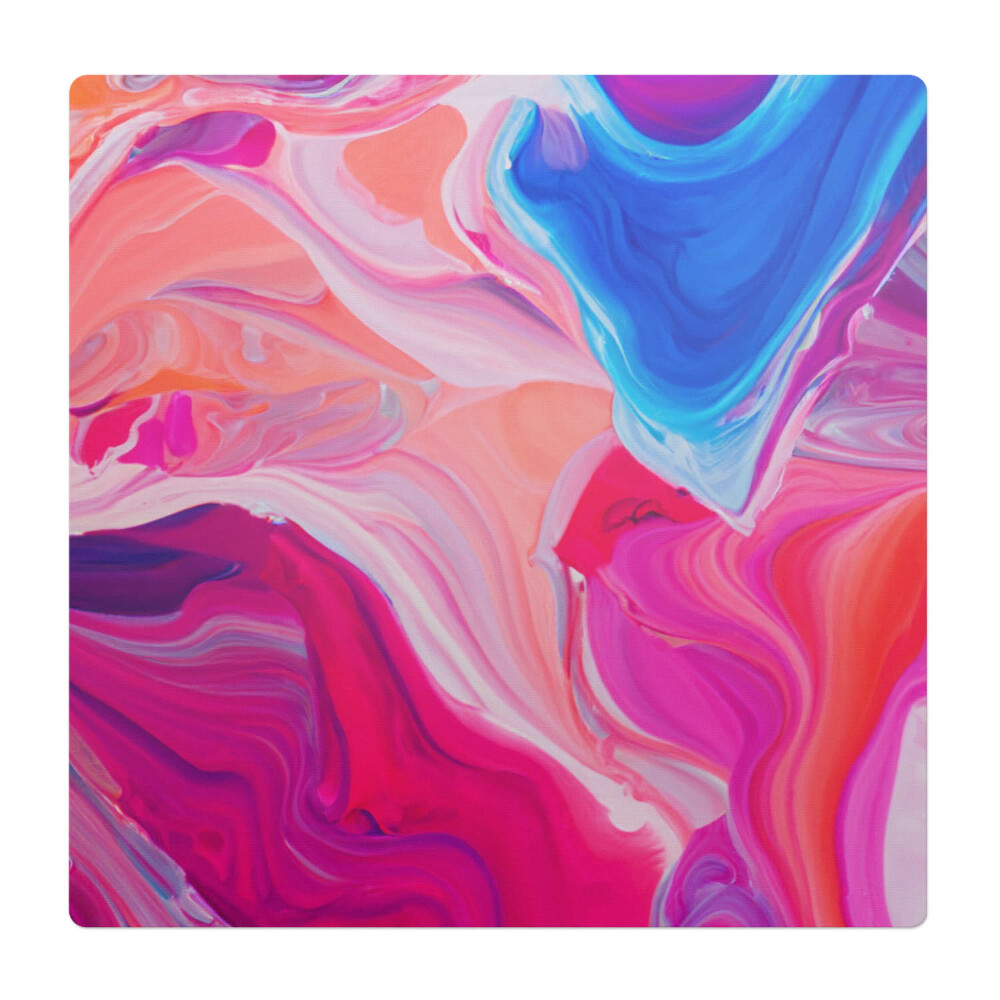 Mata pod krzesło do biura Barwne abstrakcje