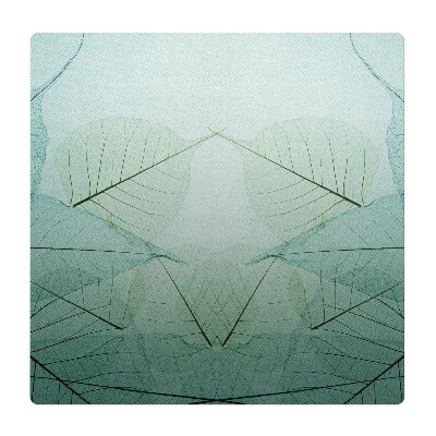 Mata na podłogę pod krzesło Liście w symetrii