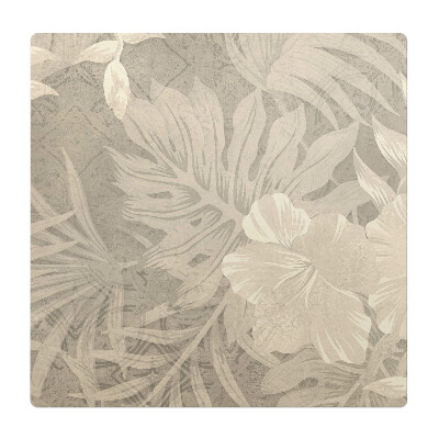 Mata pod fotel biurowy Tropikalne liście retro