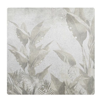 Mata pod krzesło do biura Subtelne liście retro