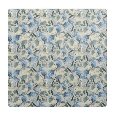 Mata pod fotel biurowy Liście akwarela