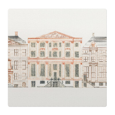 Mata na podłogę pod krzesło Rysunek kamienic