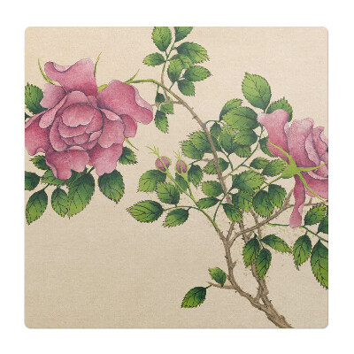 Podkładka pod krzesło obrotowe Różany bukiet retro