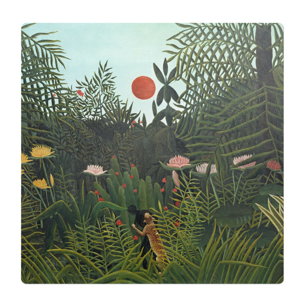 Mata pod fotel biurowy Dżungla o zachodzie