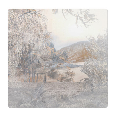 Mata pod fotel biurowy Pastelowy krajobraz natury