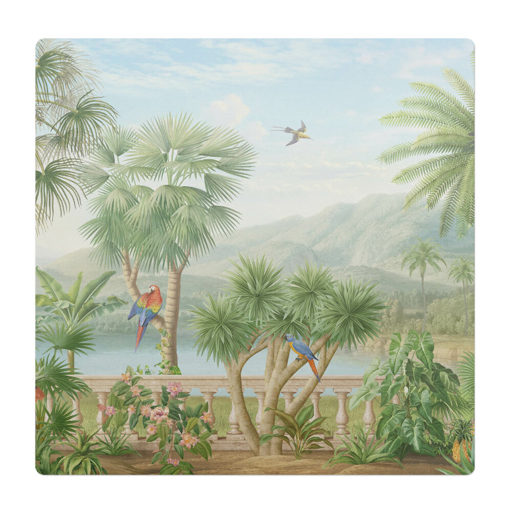 Mata pod fotel biurowy Tropikalny krajobraz