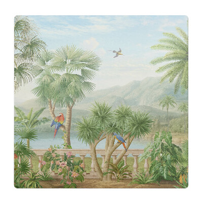 Mata pod fotel biurowy Tropikalny krajobraz