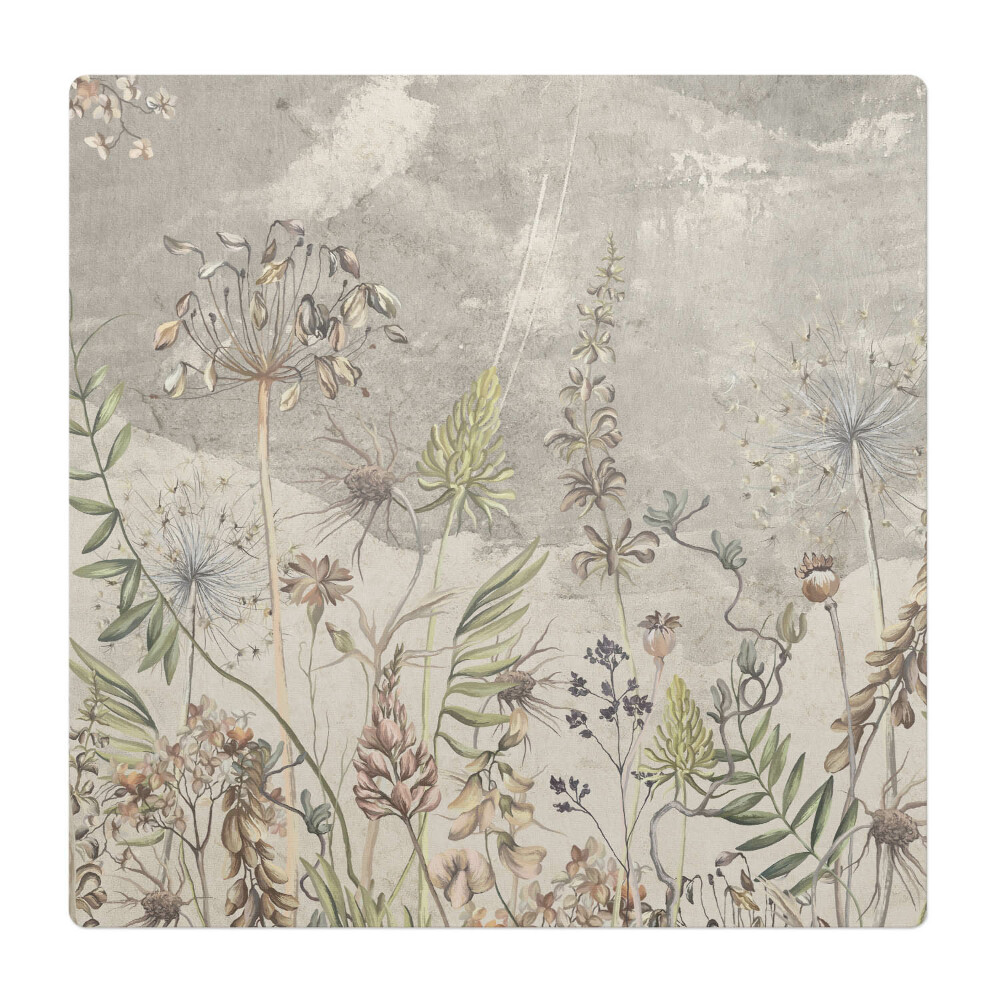 Mata pod fotel ochrona paneli Roślinny wzór vintage