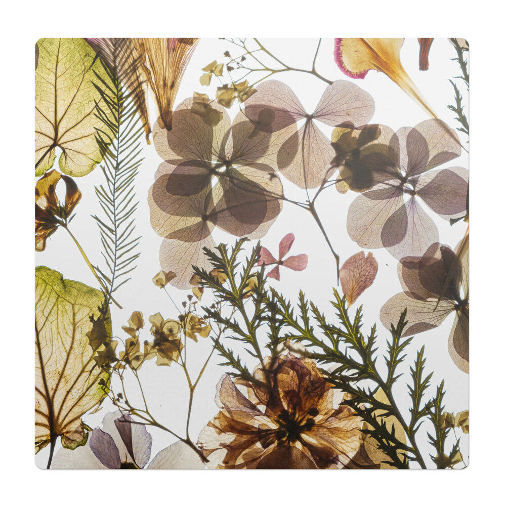 Podkładka pod krzesło obrotowe Suszone liście i kwiaty