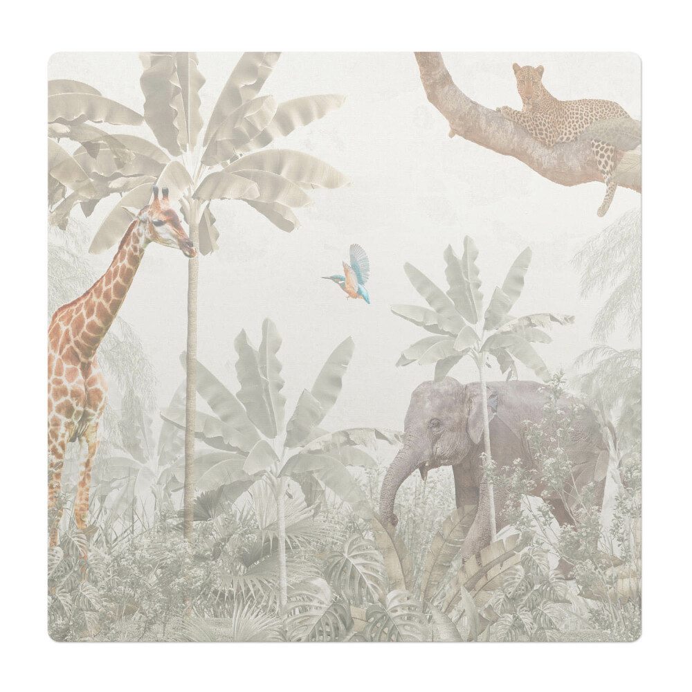 Mata na podłogę pod krzesło Egzotyczna dżungla