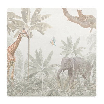 Mata na podłogę pod krzesło Egzotyczna dżungla