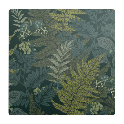 Mata pod fotel biurowy Leśne liście i motyle