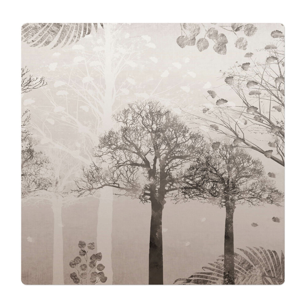 Mata pod fotel ochrona paneli Drzewna impresja