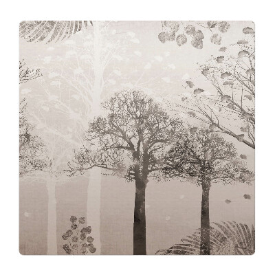 Mata pod fotel ochrona paneli Drzewna impresja