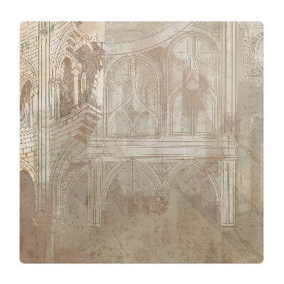 Mata na podłogę pod krzesło Gotycka architektura