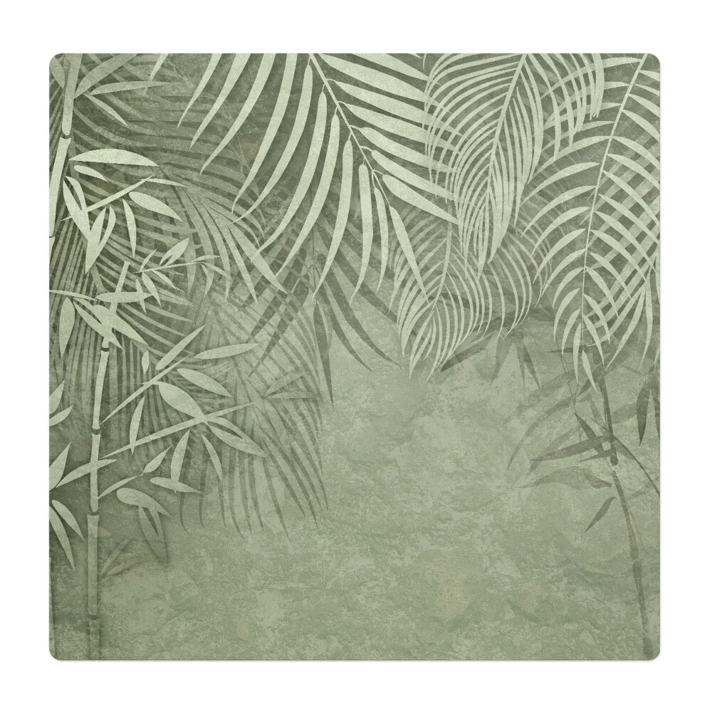 Mata na podłogę pod krzesło Liście tropikalne