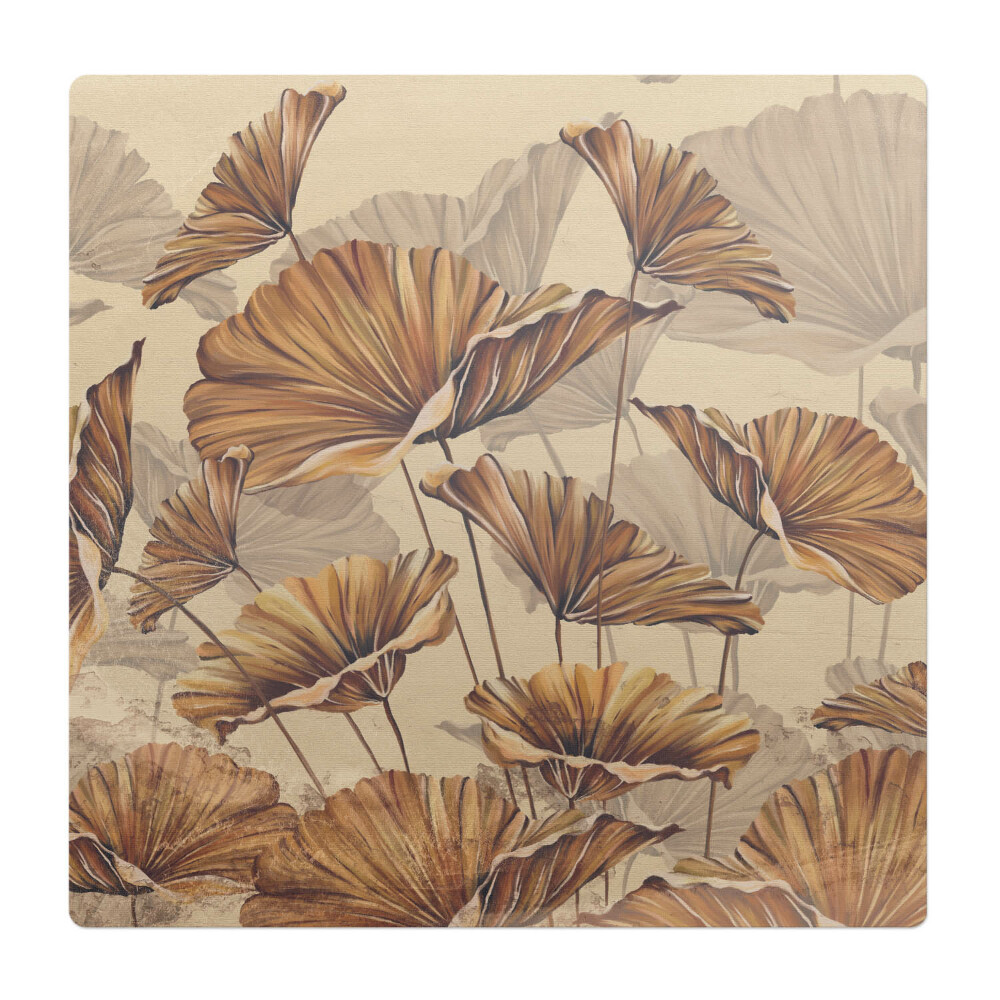 Podkładka pod krzesło obrotowe Kwiaty w sepii
