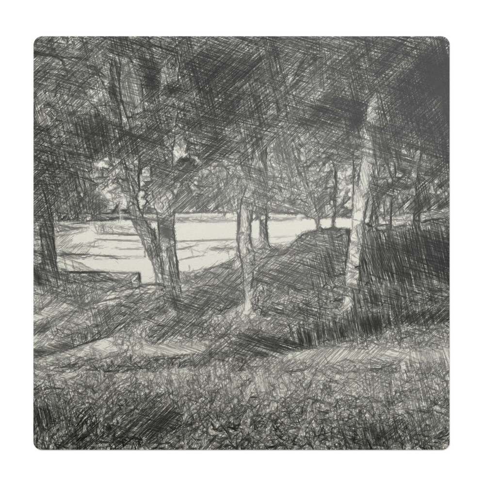 Mata na podłogę pod krzesło Las w szkicu