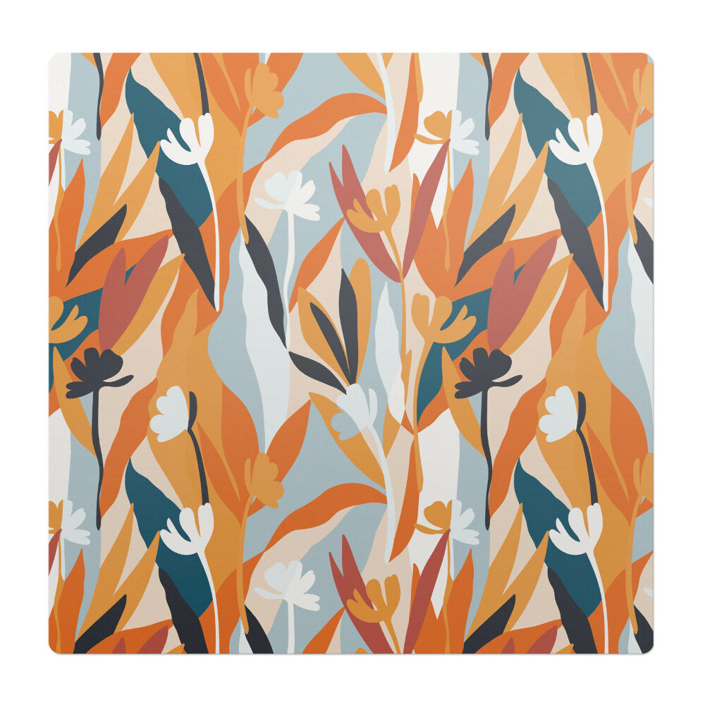 Podkładka pod krzesło obrotowe Abstrakcyjne liście