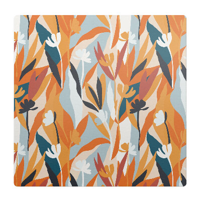 Podkładka pod krzesło obrotowe Abstrakcyjne liście