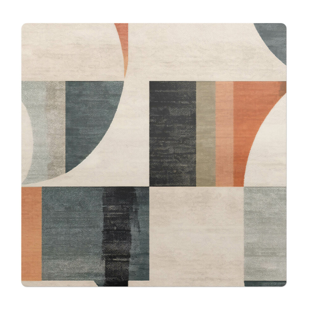 Podkładka pod krzesło obrotowe Geometryczne formy retro