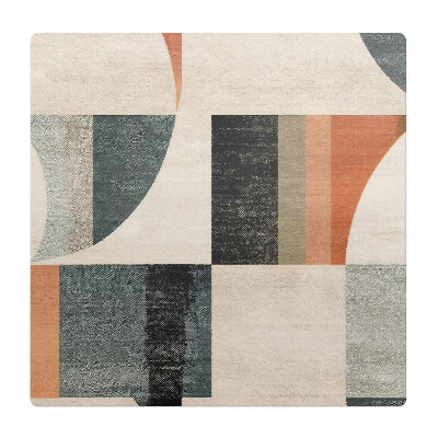 Podkładka pod krzesło obrotowe Geometryczne formy retro