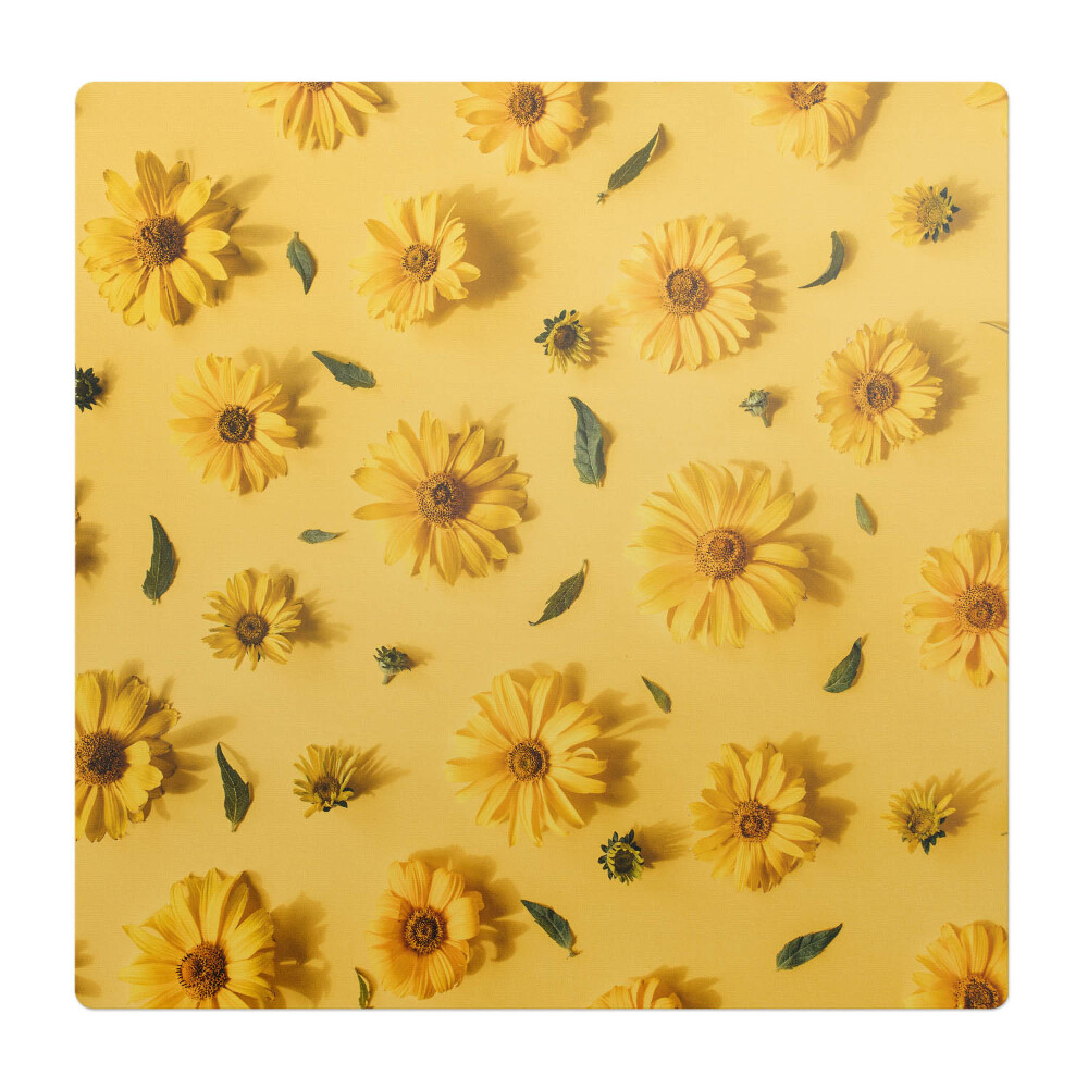 Mata pod krzesło Kwiaty na tle