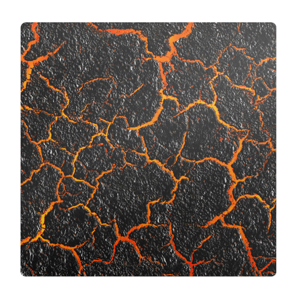 Mata na podłogę pod krzesło Pęknięta lawa