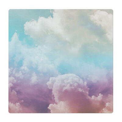 Mata pod fotel biurowy Pastelowe chmury