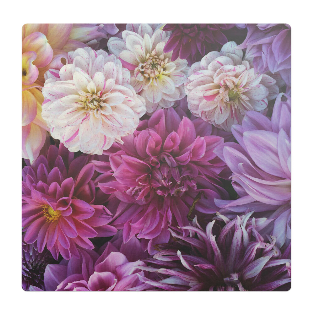 Mata na podłogę pod krzesło Kwiatowy wzór dalii