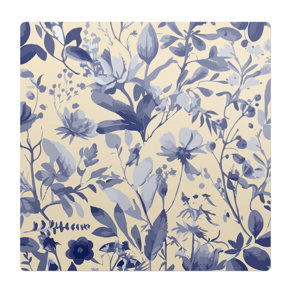 Podkładka pod krzesło obrotowe Kwiatowy wzór retro