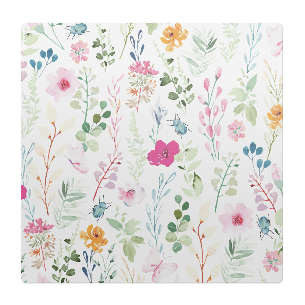 Podkładka pod krzesło obrotowe Kwiatowy wzór vintage