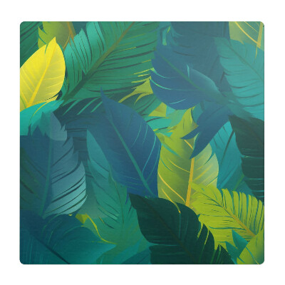Podkładka pod krzesło obrotowe Liście tropikalne