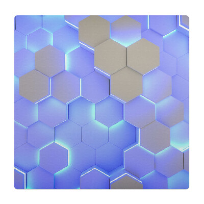 Podkładka pod krzesło obrotowe Podświetlone heksagony
