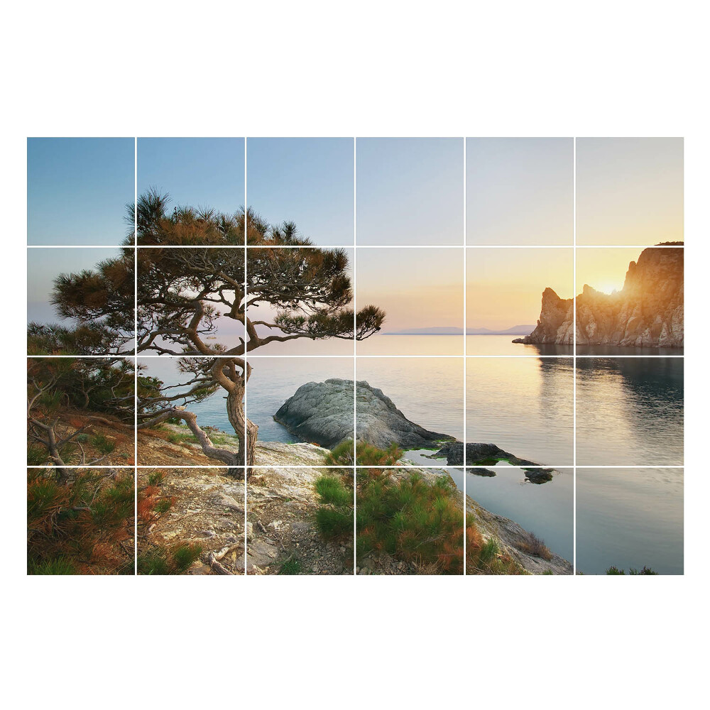 Naklejki na kafelki Spokojny krajobraz nadmorski